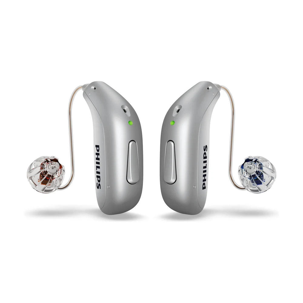 זוג מכשירי שמיעה Philips HearLink 50 בתצורת miniRITE